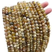 Agate perle, Vatra Agate, Krug, uglađen, možete DIY, kava u boji, 8mm, Približno 47računala/Strand, Prodano By Strand