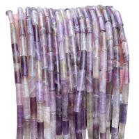 Natural Amethyst Beads, Column, polished, DIY, 4x13mm, Approx 29PCs/Strand, Sold By Strand
