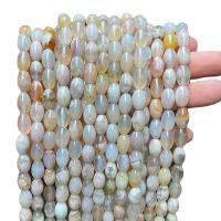 Achat Perlen, Weißer Kirschblüten-Achat, poliert, DIY, 8x12mm, ca. 31PCs/Strang, verkauft von Strang