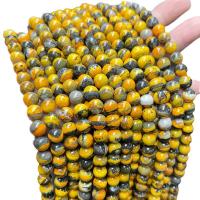 Gemstone Jewelry Beads Wasp Stone Round polished DIY Sold By Strand