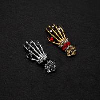 Zinc Alloy Brooches Hand plated Halloween Design & Unisex & with rhinestone nickel lead & cadmium free 50mm Sold By PC