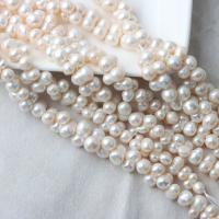 Perles nacres baroques de culture d'eau douce , perle d'eau douce cultivée, DIY, blanc, 13-18mm*9-10mm, Vendu par Environ 37-39 cm brin