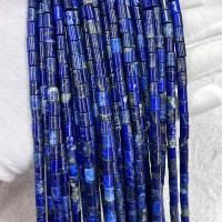 Lapis Lazuli Beads, Kolom, DIY, blauw, 5x7mm, Per verkocht Ca 38 cm Strand