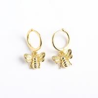 925 Sterling Silver Lever Back Earring Bee plated fashion jewelry & for woman nickel lead & cadmium free Sold By Pair