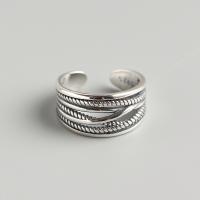 925 Sterling Silver Finger Rings Antique finish fashion jewelry & for woman nickel lead & cadmium free 10.5mm 17mm Sold By PC