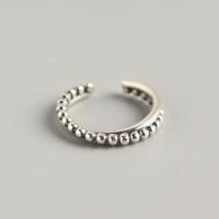Sterling Silver Κοσμήματα δάχτυλο του δακτυλίου, 925 ασημένιο ασήμι, κοσμήματα μόδας & για τη γυναίκα, νικέλιο, μόλυβδο και κάδμιο ελεύθεροι, 2.2mm,17mm, Sold Με PC
