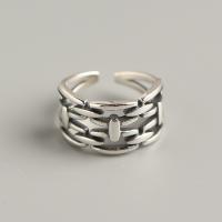 Sterling Silver Κοσμήματα δάχτυλο του δακτυλίου, 925 ασημένιο ασήμι, κοσμήματα μόδας & για τη γυναίκα & κοίλος, νικέλιο, μόλυβδο και κάδμιο ελεύθεροι, 11mm,16.3mm, Sold Με PC