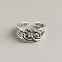 Sterling Silver Κοσμήματα δάχτυλο του δακτυλίου, 925 ασημένιο ασήμι, κοσμήματα μόδας & για τη γυναίκα & κοίλος, νικέλιο, μόλυβδο και κάδμιο ελεύθεροι, 10mm,17.5mm, Sold Με PC