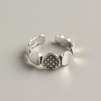 Solidny srebrny pierścień, 925 Srebro, biżuteria moda & dla kobiety, bez zawartości niklu, ołowiu i kadmu, 7.5mm,16.5mm, sprzedane przez PC