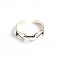 Sterling Silver Κοσμήματα δάχτυλο του δακτυλίου, 925 ασημένιο ασήμι, κοσμήματα μόδας & για τη γυναίκα & κοίλος, νικέλιο, μόλυβδο και κάδμιο ελεύθεροι, 5.5mm,17.5mm, Sold Με PC