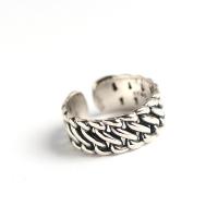 Ezüst ékszer Finger Ring, 925 ezüst, csiszolt, divat ékszerek & a nő, nikkel, ólom és kadmium mentes, Méret:7, Által értékesített PC