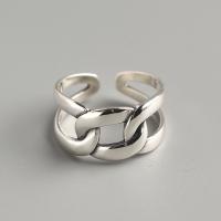 Sterling Silver Κοσμήματα δάχτυλο του δακτυλίου, 925 ασημένιο ασήμι, γυαλισμένο, κοσμήματα μόδας & για τη γυναίκα & κοίλος, νικέλιο, μόλυβδο και κάδμιο ελεύθεροι, 10mm,16.5mm, Sold Με PC