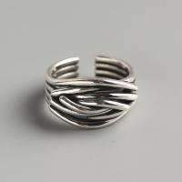 Sterling Silver Κοσμήματα δάχτυλο του δακτυλίου, 925 ασημένιο ασήμι, κοσμήματα μόδας & για τη γυναίκα, νικέλιο, μόλυβδο και κάδμιο ελεύθεροι, 13mm,16.5mm, Sold Με PC