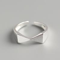 Ezüst ékszer Finger Ring, 925 ezüst, divat ékszerek & a nő, nikkel, ólom és kadmium mentes, 6.2mm,16mm, Által értékesített PC