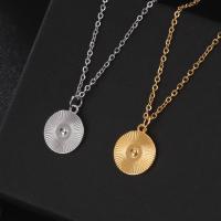 Stainless Steel Jewelry Necklace, 304 Stainless Steel, with 1.97inch extender chain, Vacuum Ion Plating, fashion jewelry & Unisex, more colors for choice, 15.70x13.30mm, Sold Per Approx 17.7 Inch Strand