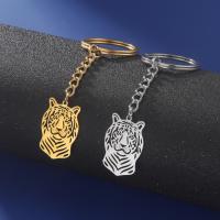 Stainless Steel Key Clasp 304 Stainless Steel Lion Vacuum Ion Plating fashion jewelry & Unisex Sold By PC