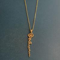 Titanstahl Halskette, Modeschmuck & unisex & verschiedene Stile für Wahl, keine, 12x52x1.60mm, Länge:ca. 50 cm, verkauft von PC