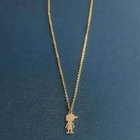 Titanstahl Halskette, Junge, Modeschmuck & unisex & verschiedene Stile für Wahl, keine, 9x18x1.20mm, Länge:ca. 50 cm, verkauft von PC
