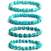Bracelets turquoises de mode, turquoise naturelle, unisexe & styles différents pour le choix, vert, Longueur:Environ 16 cm, Vendu par PC