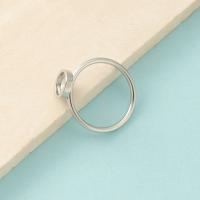 304 Stainless Steel Bezel Ring Base, polished, DIY, Inner Diameter:Approx 17mm, Sold By PC