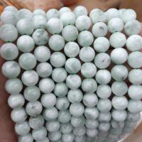 Gemstone Jewelry Beads Angelite Round DIY green Sold By Strand