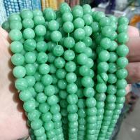 Gemstone Jewelry Beads Angelite Round DIY green Sold By Strand