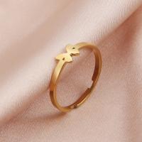 Titanium Steel Finger Ring plated fashion jewelry & Unisex nickel lead & cadmium free Sold By PC