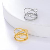 Titan Edelstahl Ringe, Titanstahl, plattiert, Modeschmuck & unisex & verschiedene Größen vorhanden, keine, frei von Nickel, Blei & Kadmium, 14.7mm, verkauft von PC