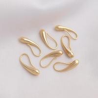 Brass Earring Hook real gold plated for woman golden Sold By Pair