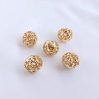 Brass Spacer Beads real gold plated DIY golden 10mm Sold By PC