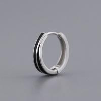 925 Sterling Silver Hoop Earrings fashion jewelry & for man nickel lead & cadmium free Sold By PC