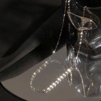 Серебряное ожерелье, 925 пробы, ювелирные изделия моды & разный размер для выбора & Женский, Много цветов для выбора, не содержит никель, свинец, продается PC