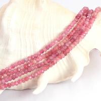 Perles bijoux en pierres gemmes, tourmaline, abaque, DIY & facettes, rose, 2x3mm, Vendu par Environ 38 cm brin