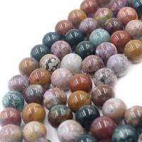 Agate Beads, Ocean Agate, Round, polished, DIY & different size for choice, multi-colored, Sold Per Approx 37 cm Strand