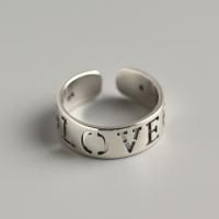 Sterling Silver Κοσμήματα δάχτυλο του δακτυλίου, 925 ασημένιο ασήμι, κοσμήματα μόδας & για τη γυναίκα, νικέλιο, μόλυβδο και κάδμιο ελεύθεροι, 7mm,16mm, Sold Με PC
