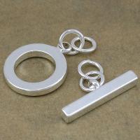 Brass Toggle Clasp, platinum color plated, DIY, nickel, lead & cadmium free, 25x20x3mm, 7.5x25x4mm, Sold By Set