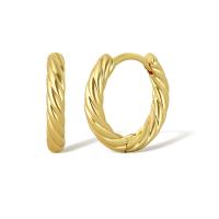 Brass Huggie Hoop Earring, fashion jewelry & Unisex & different size for choice, nickel, lead & cadmium free, Sold By Pair