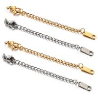 Stainless Steel Extender Chain, 304 Stainless Steel, plated, DIY, more colors for choice, 10PCs/Bag, Sold By Bag