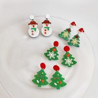 New Hot Halloween Jewelry and Decor Zinc Alloy with Acrylic plated Christmas Design & cute Sold By Pair