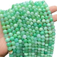 Perles en jade, Australie Jade, Rond, poli, DIY & normes différentes pour le choix, Vendu par brin
