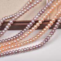 Perline perle d'acqua dolce naturale, perla d'acquadolce coltivata naturalmente, abaco, DIY, nessuno, 8-8.5mm, Venduto per Appross. 36-37 cm filo
