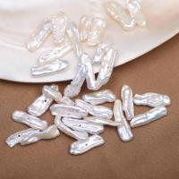 Cultured Baroque Freshwater Pearl Beads, DIY, white, 15-20mm*5-7mm, Sold By PC