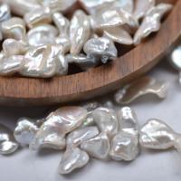 Barock kultivierten Süßwassersee Perlen, Natürliche kultivierte Süßwasserperlen, DIY & kein Loch, weiß, 24-26mm*10mm, verkauft von PC