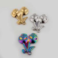 Bijoux pendentifs en acier inoxydable , Acier inoxydable 304, Vintage & DIY, plus de couleurs à choisir, 25x22x3mm, Trou:Environ 3mm, Vendu par PC