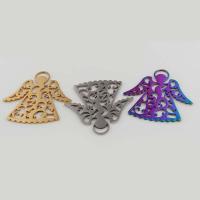 Stainless Steel Pendants 304 Stainless Steel Angel Vacuum Ion Plating vintage & DIY & hollow Approx 4mm Sold By PC