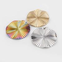 Stainless Steel Pendants, 304 Stainless Steel, Round, Vacuum Ion Plating, vintage & DIY, more colors for choice, 32x32x1mm, Hole:Approx 1mm, Sold By PC
