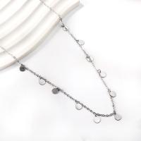 Stainless Steel Jewelry Necklace 304 Stainless Steel Vacuum Ion Plating fashion jewelry & for woman Sold By Strand