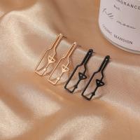 Tibetan Style Stud Earring, Winebottle, plated, fashion jewelry & for woman, more colors for choice, nickel, lead & cadmium free, 35mm, Sold By Pair