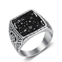 Prst prsten z nerezové oceli, 304 Stainless Steel, módní šperky & různé velikosti pro výběr & pro muže, více barev na výběr, Prodáno By PC