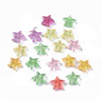 Spacer Beads Jewelry, Acrylic, Star, DIY, mixed colors, 14x13mm, Approx 1380PCs/Bag, Sold By Bag